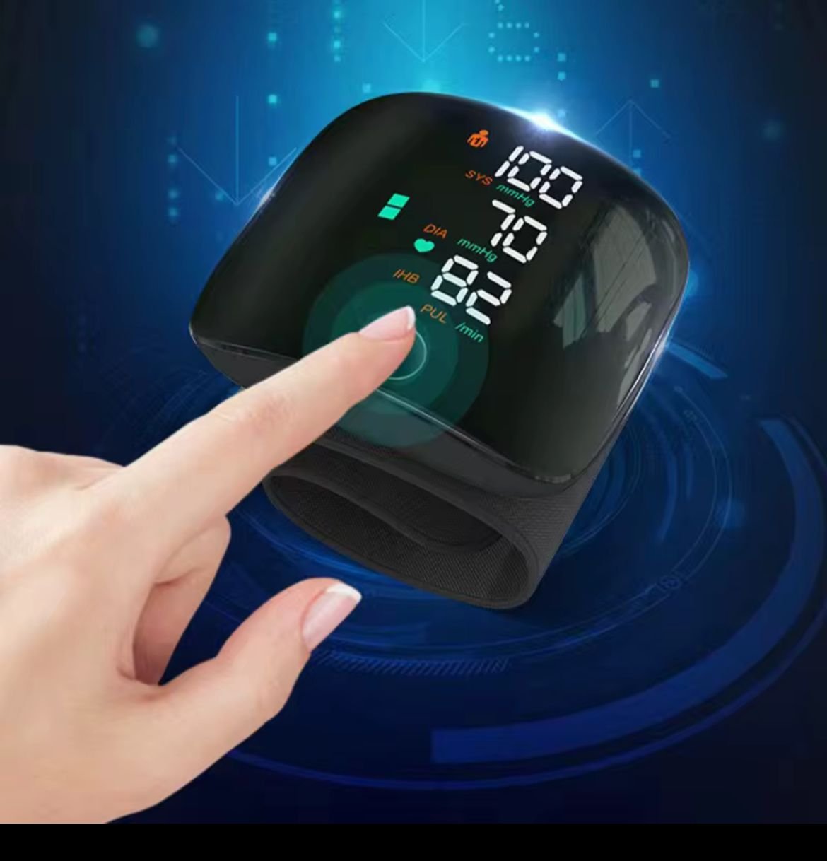 Tension mètre au poignet, indicateur vocal led , numérique avec mémoire utilisation dosmestique